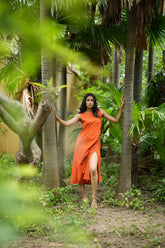 SANTIAGO RUCHED DRESS