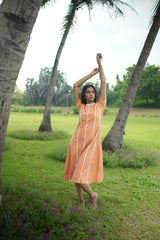 LUGANO STRIPPED DRESS