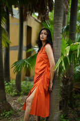 SANTIAGO RUCHED DRESS