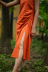 SANTIAGO RUCHED DRESS